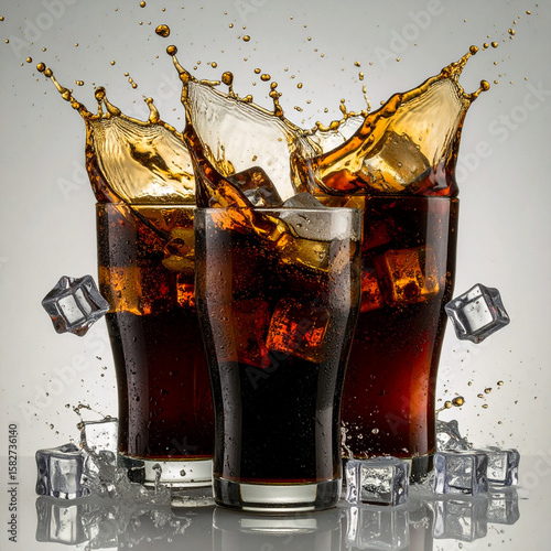 cola, soda, ice, fizzy, vending, cold, cup, straw, drink, brown soda, zero cola, bottled cola, canned drink, refreshing, carbonated, sweet, chilled, classic cola, soft drink, fast food drink, bubbly, 