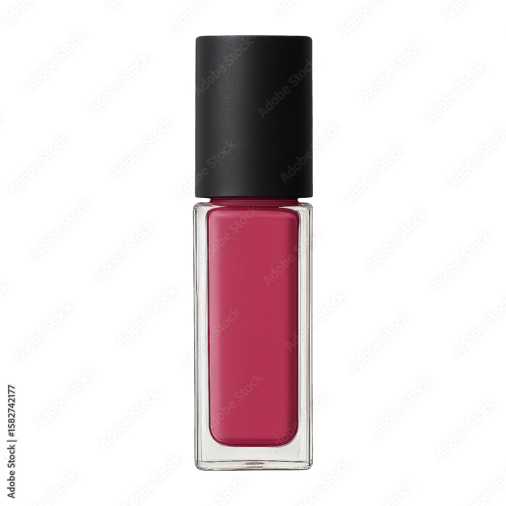 PNG Elegant pink nail polish bottle. PNG Elegant pink nail polish bottle.