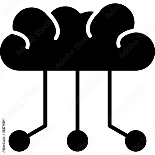 AlphaCloud IT Icon Vector Element 
