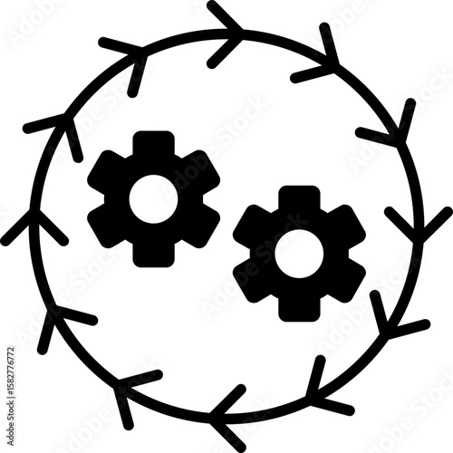 Synergy Systems Icon Vector Element 