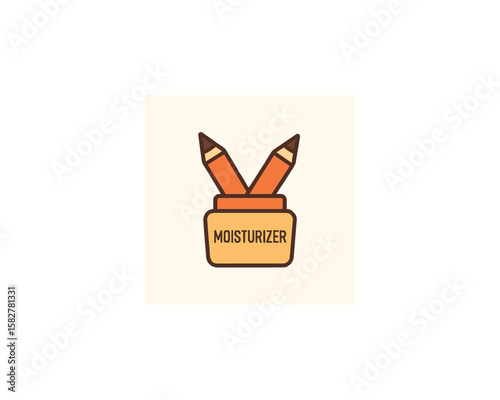 Eyeliner Pencils vector icon design art illustration