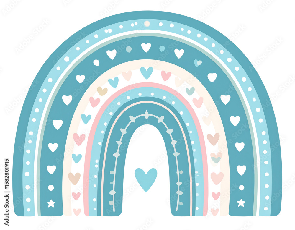 Boho Rainbow Baby Shower Decor – Hand Drawn Clipart Boho Rainbow Baby Shower Decor – Hand Drawn Clipart