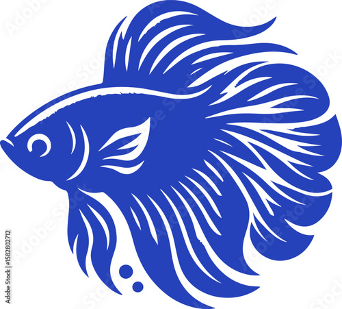 Betta fish vector illustration