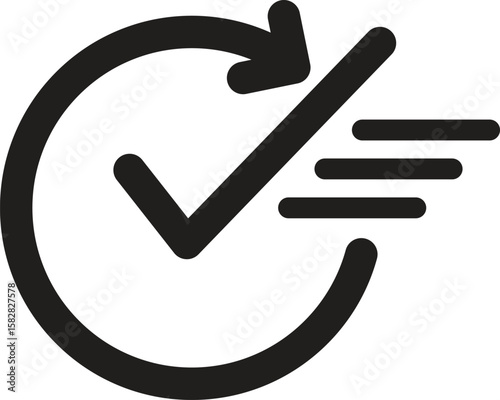 continuous convenience icon vector