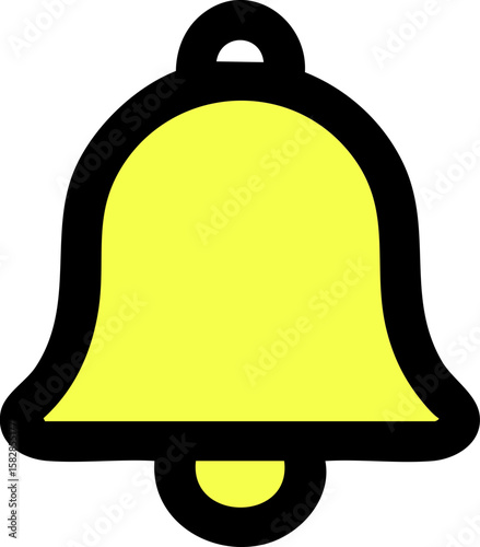 illustration of a yellow bell
