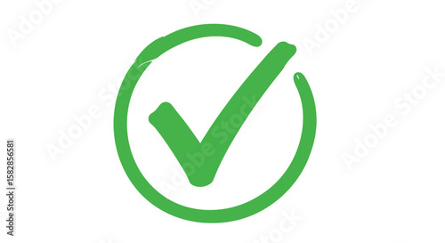 A green checkmark inside a circle