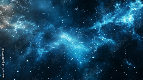 Abstract cosmos background. Space dark background with fragment of our galaxy
