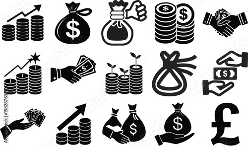 Money growth financial success investment profit wealth accumulation finance