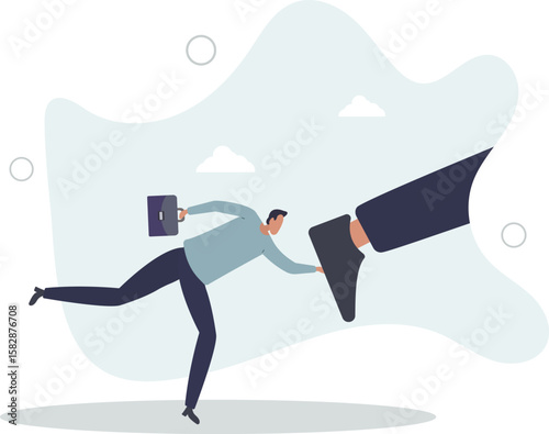 Keep pushing yourself, continue self development or self improve to overcome difficulty and success in business and career concept.human life.