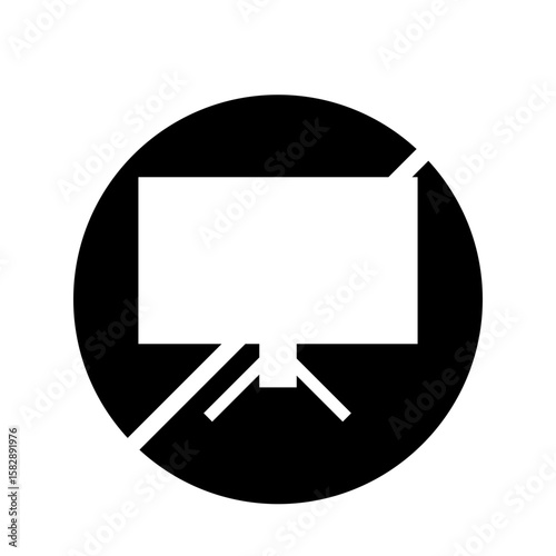broken monitor lcd tv vector
