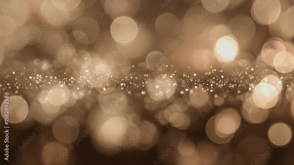 Fototapeta premium Golden bokeh lights background