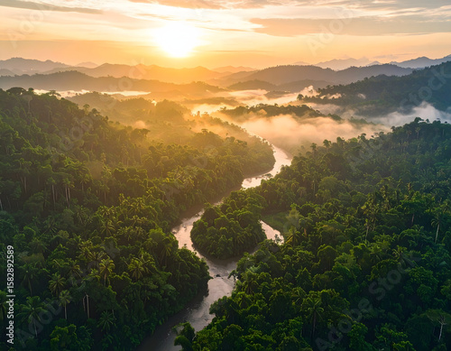 sunrise in the River