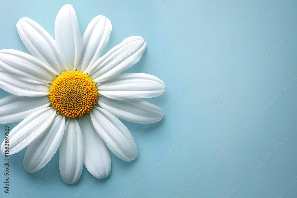 Fototapeta premium Single white daisy flower