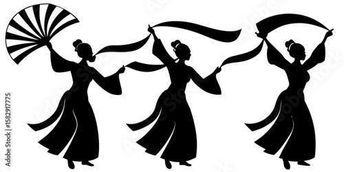 silhouette of a dancing couple