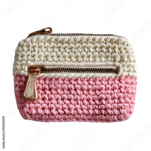 High-resolution crochet baby slippers made of blush yarn with soft ribbed trim, isolated on transparent background