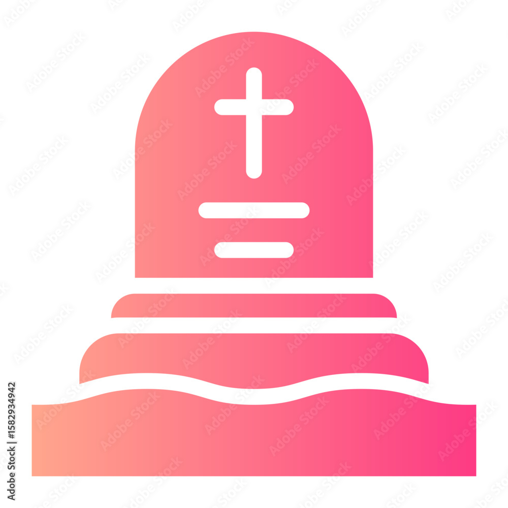 Obraz premium graveyard gradient icon