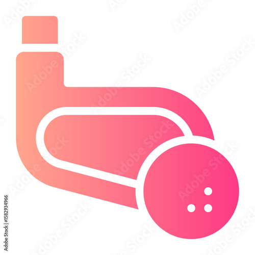 golfing gradient icon