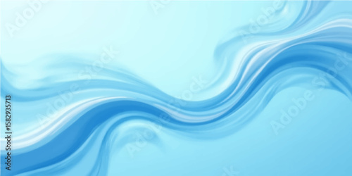 Abstract blue flowing water design with swirling lines and smooth curves creating a vibrant liquid motion backdrop