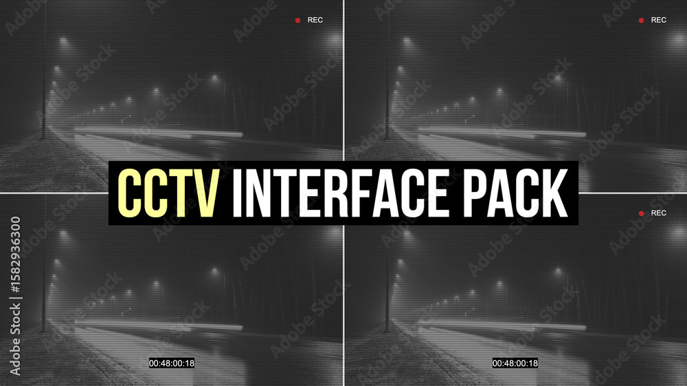 CCTV Interface Pack Stock Template | Adobe Stock
