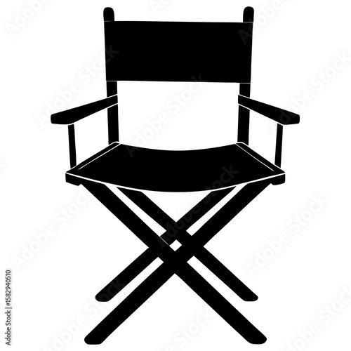 Director's Chair Icon vector silhouette 