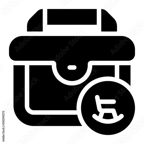 Retirement glyph icon