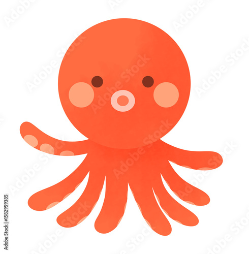 かわいいタコのイラスト
