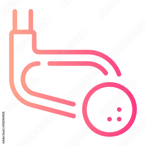 golfing gradient icon