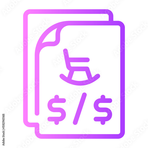 retirement plan gradient icon