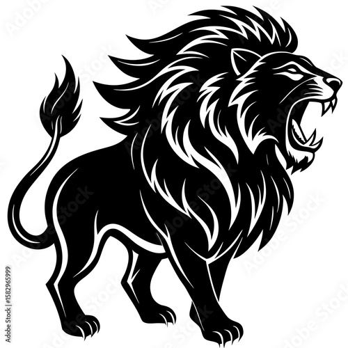 Wallpaper Mural lion vinyl ready vector illustration Torontodigital.ca