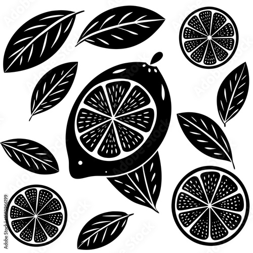 seamless pattern with lemon