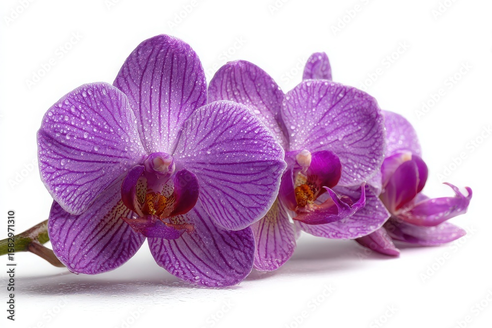 Obraz premium purple orchid isolated on white background