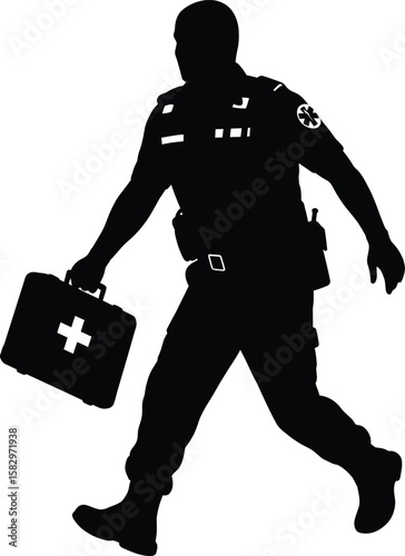 Solid black silhouette of a cat sitting with white background 