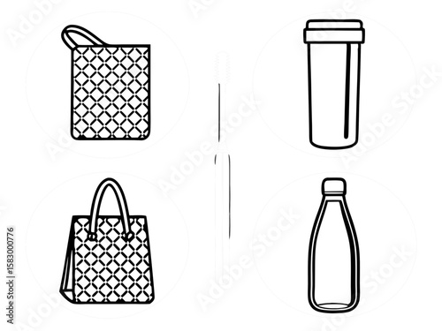 Collection of essential personal care and reusable items for everyday use
