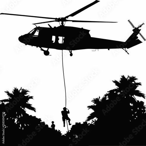 Elite Soldiers Descend from the Skies in a High-Stakes Insertion, Where Silence, Strategy, and Shadows Define the Mission