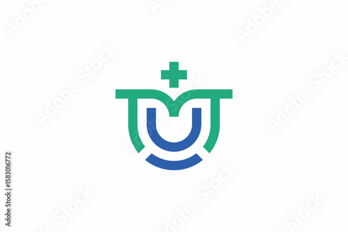Letter MU Medical Logo