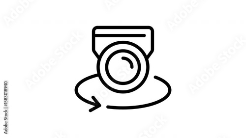 Animated Camera Loop Arrow Motion