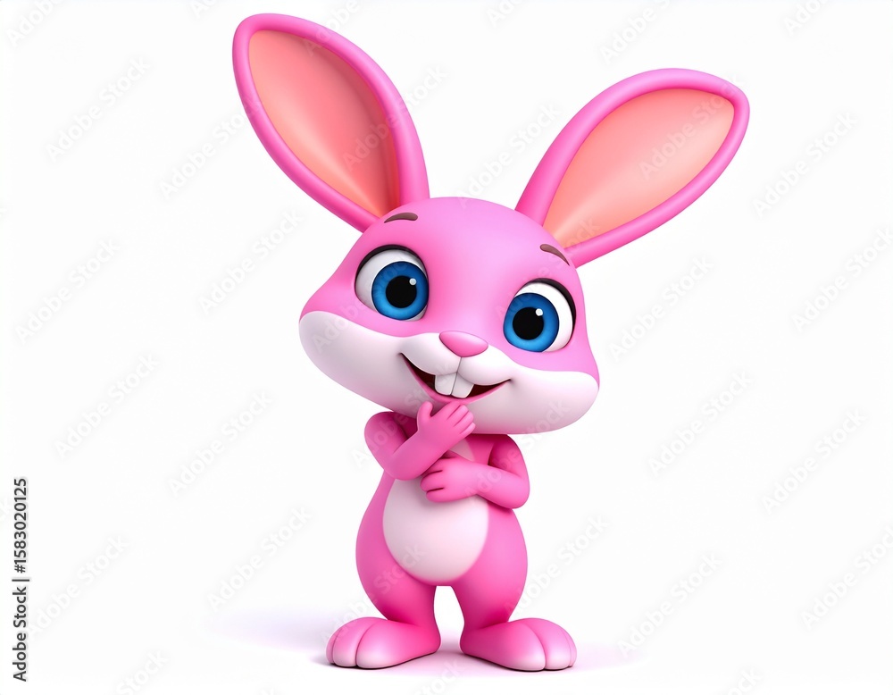 Fototapeta premium pink bunny rabbit