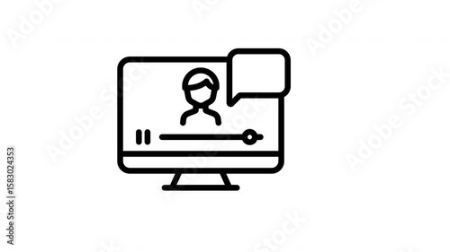 Animated Desktop Video Streaming Monitor
