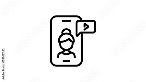 Animated Vertical Live Streaming Screen