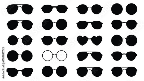 Assorted Silhouette Sunglasses Aviator, Round, Heart Shapes and Styles for Eye Protection