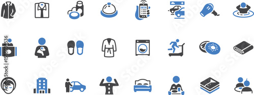 Laundry & Washing Icon Set – Washing Machine, Clothes, Detergent, Soap, Home Appliance, Cleaning, Laundry Room, Textile Care