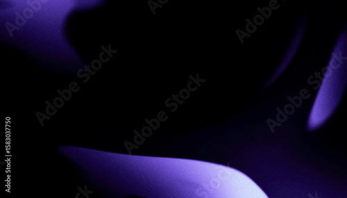 purple blue black grainy background, abstract color gradient shape, noise texture background for poster banner header wallpaper cover design