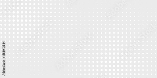 Dot white gray wave light technology texture background. halftone modern arts dotted