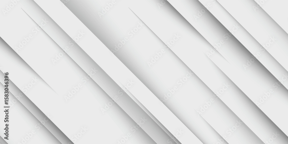 Obraz premium Abstract white background. Minimal geometric white light background modern arts