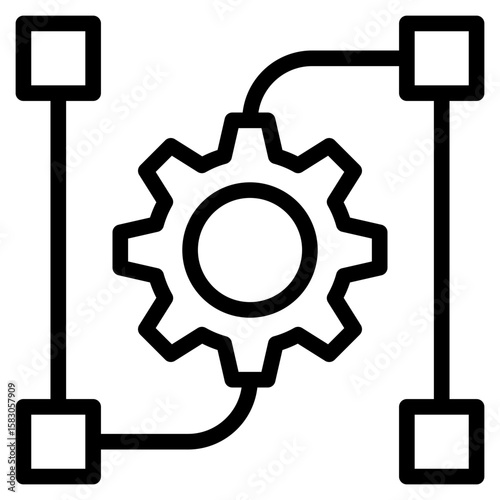 Workflow icon in vector illustration