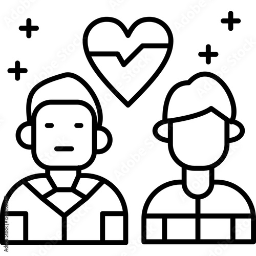 High Five Icon Vector Element