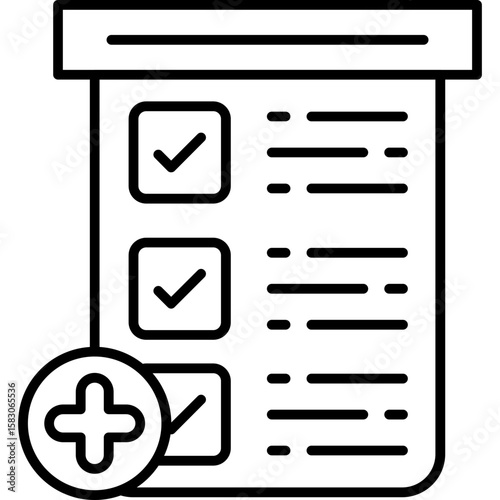 Add Task Icon Vector Element