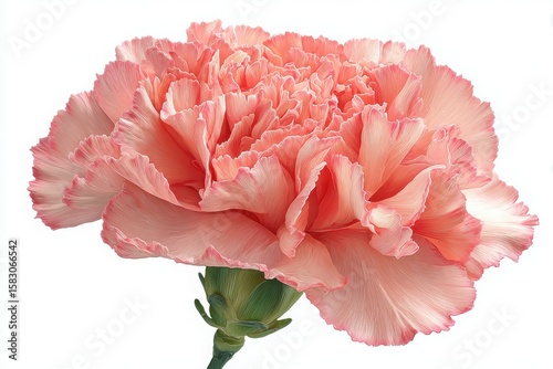 carnation flower isolated on white