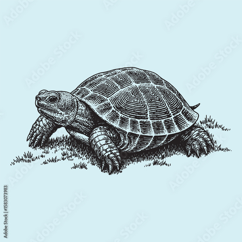 vector illustration of a turtle
