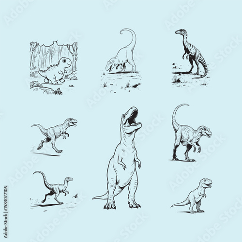 vector animals design of a dinosaur 